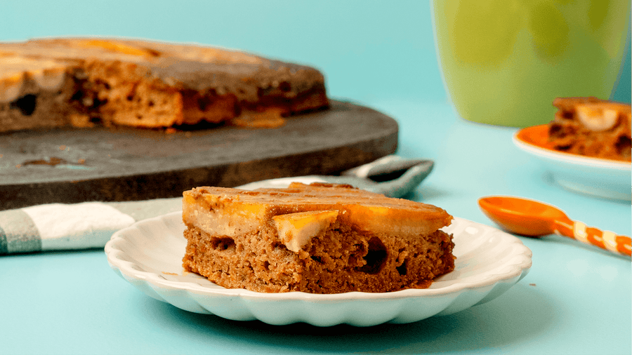 Banana Chocolate Upside-Down Cake