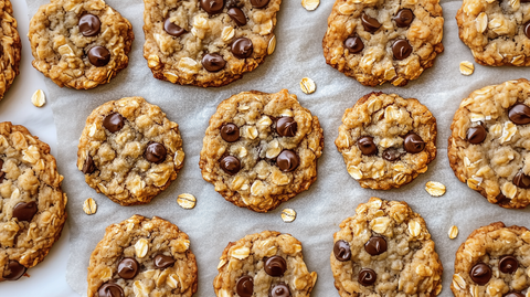 Choco-Banana Oat Cookies